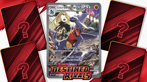Do dodatku PTCG Scarlet & Violet — Destined Rivals trafi między innymi Garchomp Cynthii
