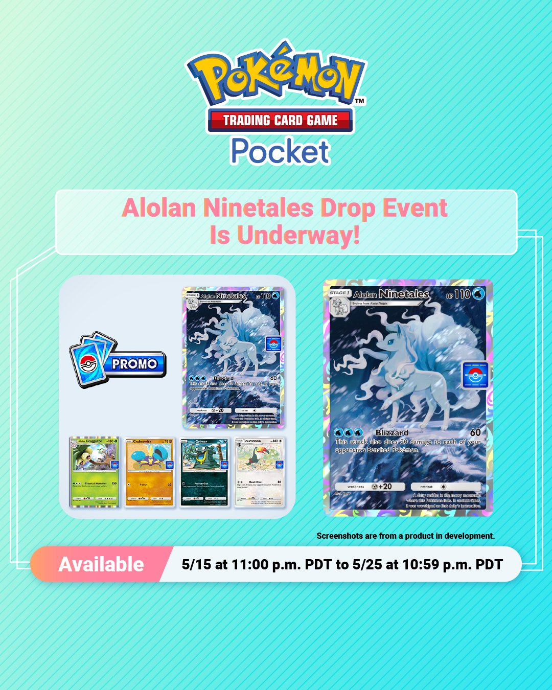 Event z alolańskim Ninetalesem w PTCG pocket rozpoczęty