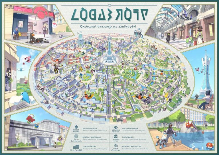 Mapa Lumiose w Pokemon Legends: Z-A