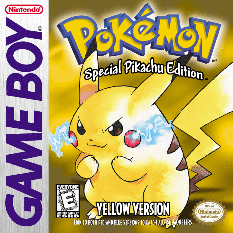 Okładka Pokemon Yellow, Pikachu Edition