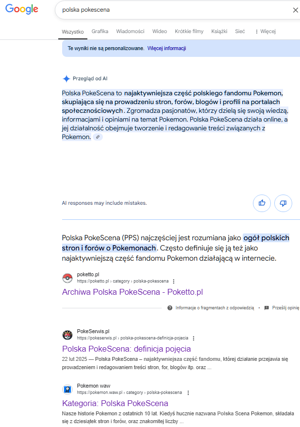 Poketto.pl pierwsze w Google