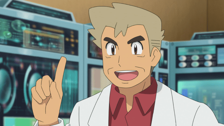Profesor Oak w anime Pokemon