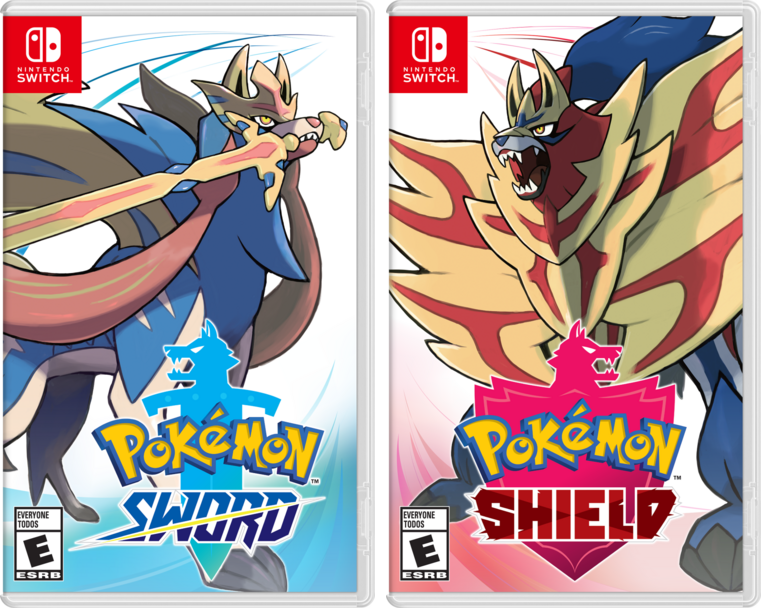 Pudełka Pokemon Sword i Pokemon Shield