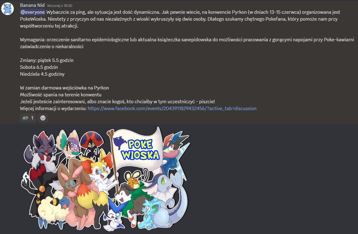 PokeWioska na Pyrkonie szuka człowieka