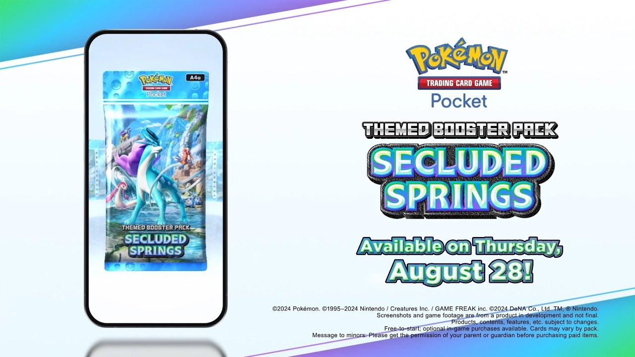 Premiera Pokemon TCG Pocket: Secluded Springs 28 sierpnia