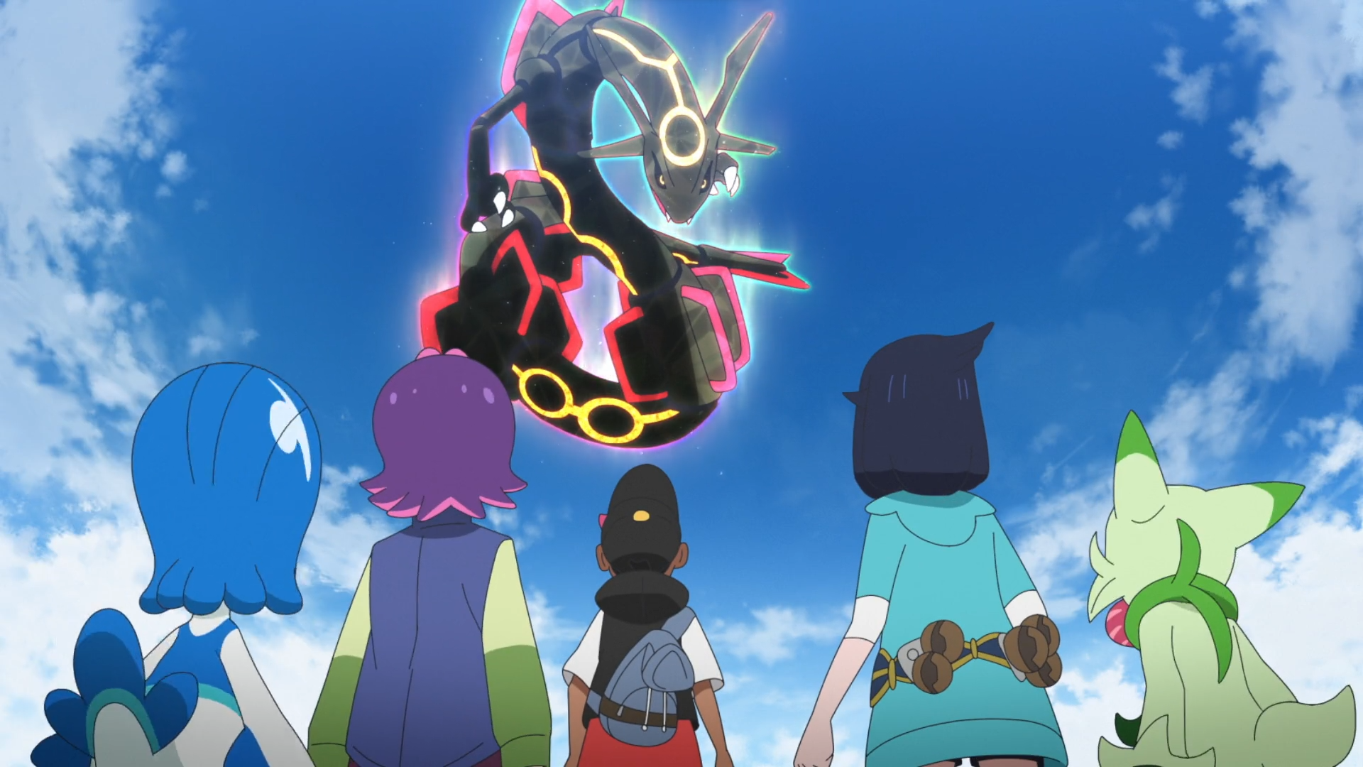 Zobaczymy sporo nowych odcinków Pokemon Horyzonty z Rayquazą