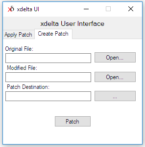 Radzimy sobie w takim okienku xdelta UI