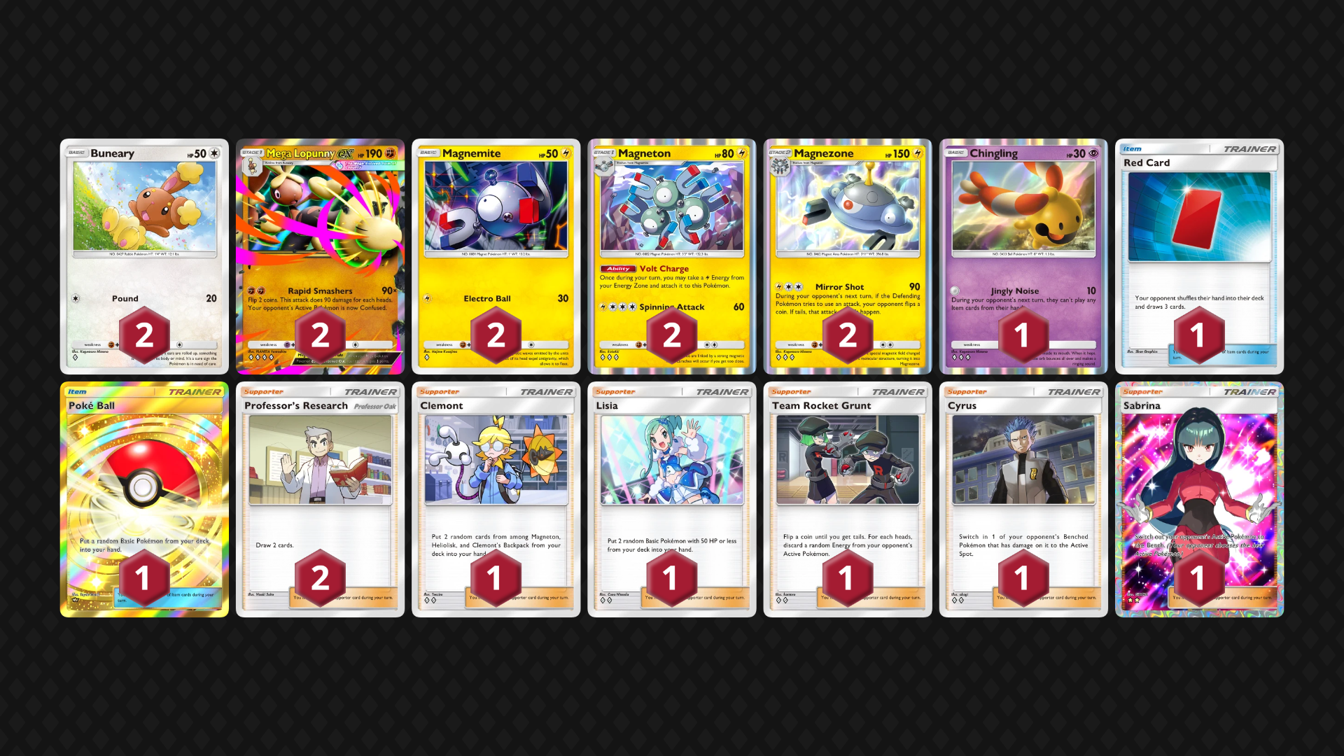 Talia Mega Lopunny ex x Magnezone w PTCG Pocket [B1a]