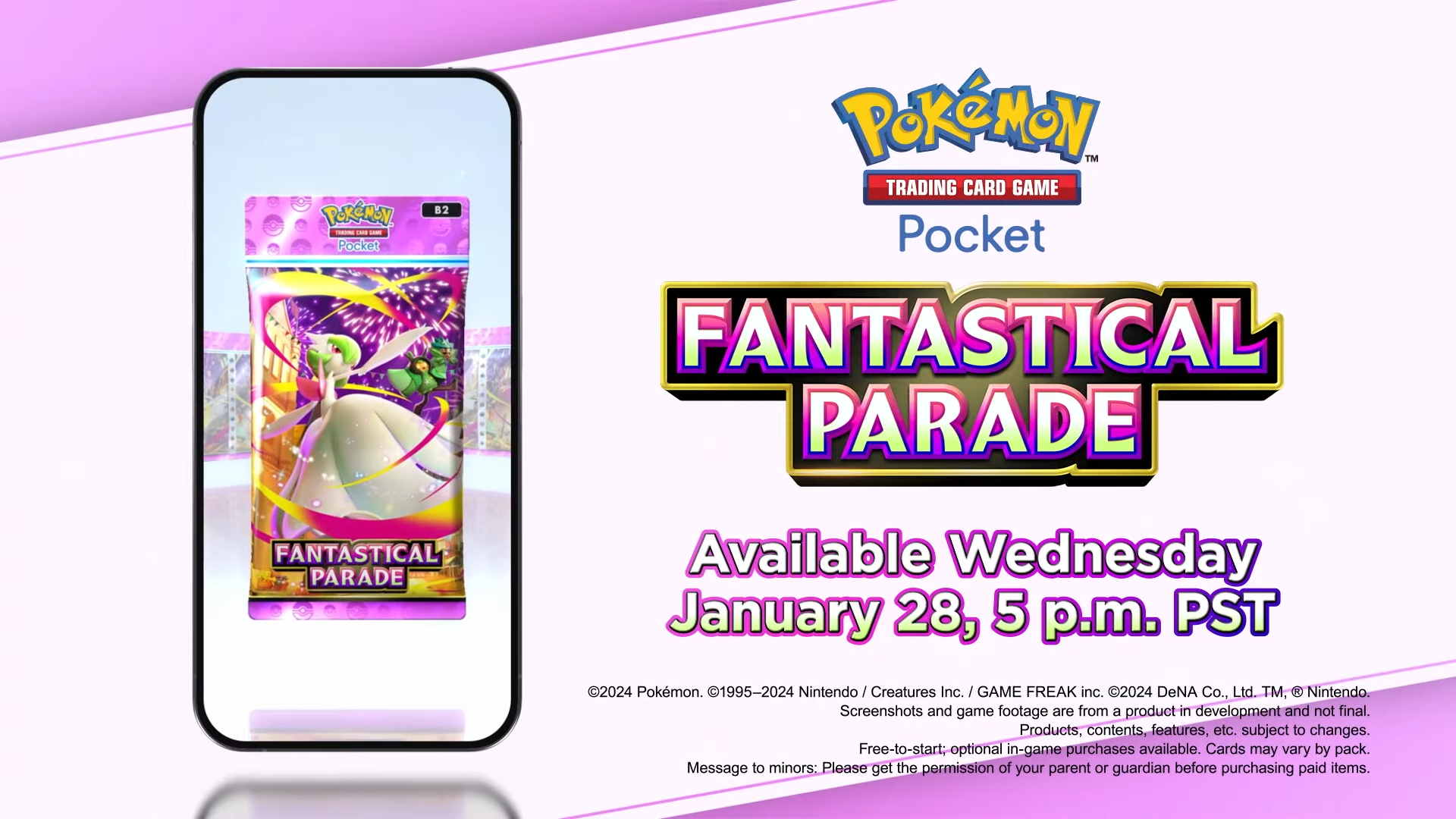 Pokemon TCG Pocket: Fantastical Parade (B2) ma mieć nietypową godzinę premiery, bo 2.00 czasu polskiego
