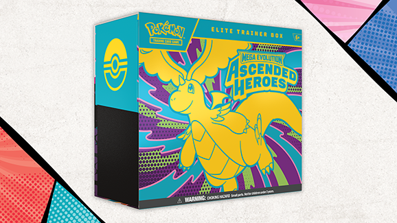Tak wygląda Elite Trainer Box Pokemon TCG Mega Evolution — Ascended Heroes z Mega Dragonitem