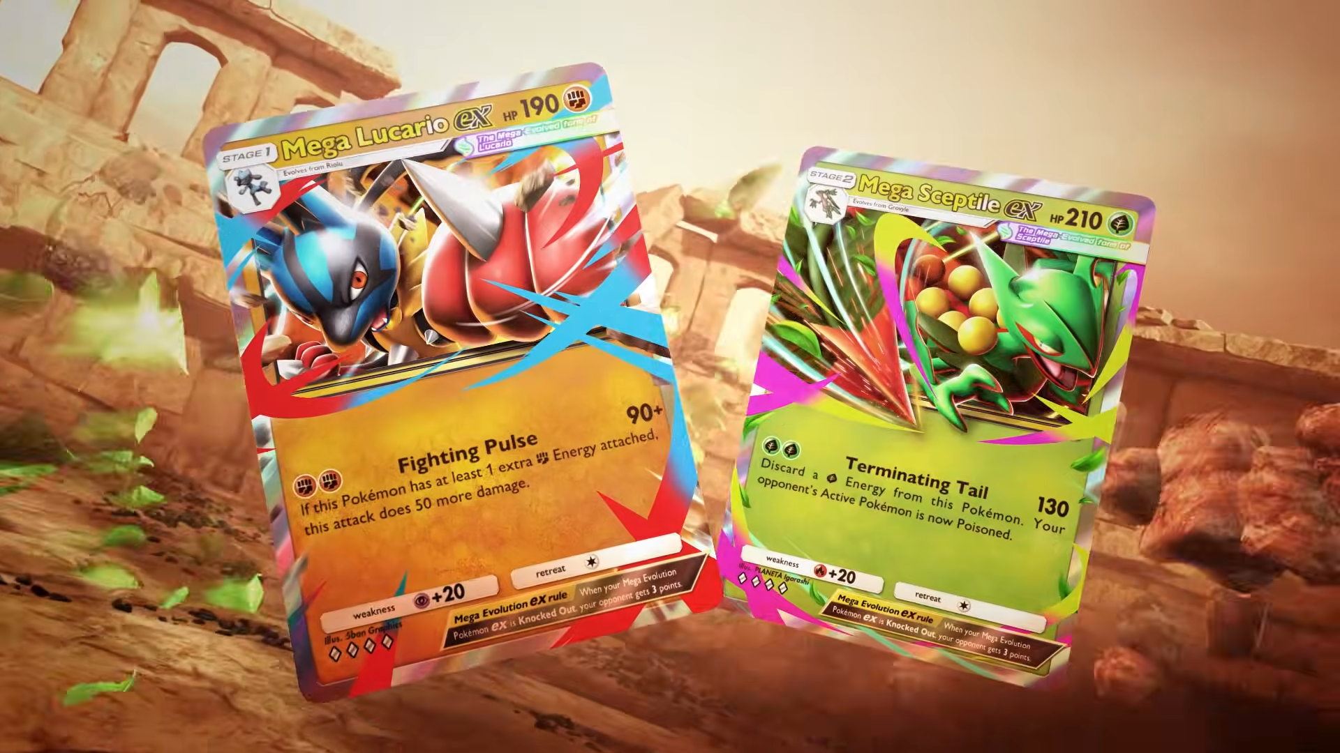 Pokemon TCG Pocket Pulsing Aura ukaże się 28 kwietnia 2026 r. Wprowadzi on Mega Lucario ex, Mega Sceptile'a ex.