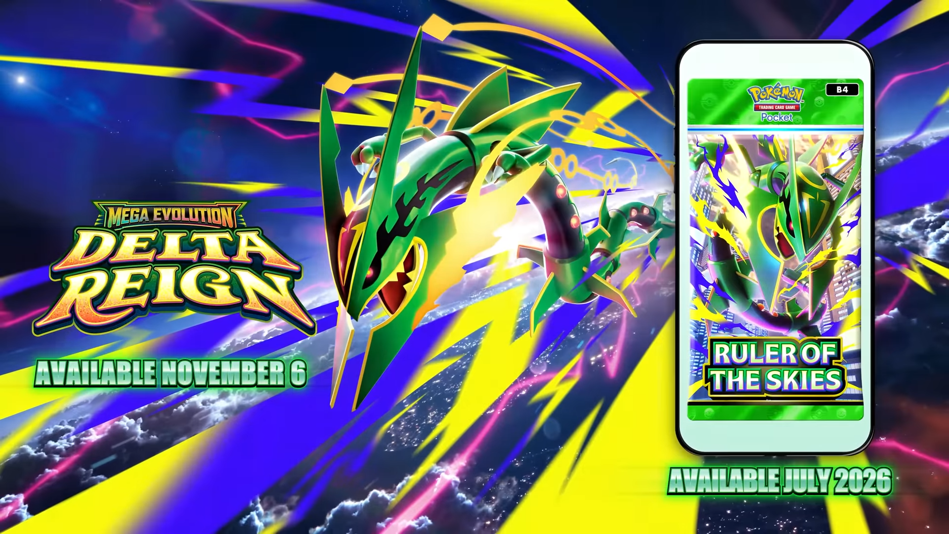 Mega Rayquaza wjeżdża do PTCG i PTCG Pocket