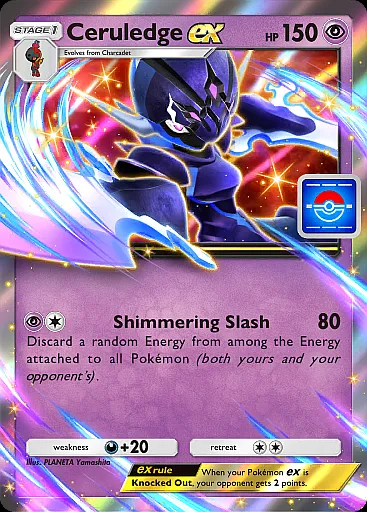 Pokemon TCG Pocket — Ceruledge ex w drop evencie